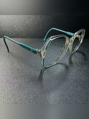 Gucci Italy GG2102 135 65L Clear/Turquoise Eyeglasses
